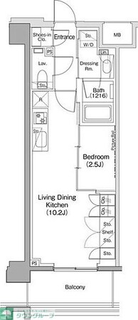 ヴェール・クレール大崎の物件間取画像
